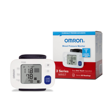 Omron 3 Series Digital Blood Pressure Wrist Unit with Automatic Inflation