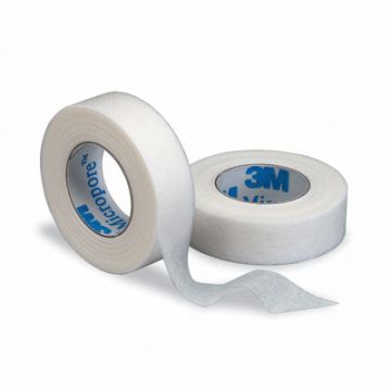 Micropore Hypoallergenic Paper Tape Roll by 3M - Roll, ½ inch x 10 Yards