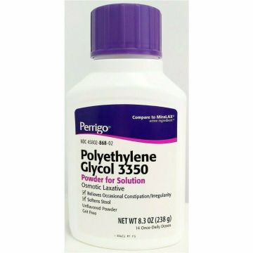 Polyethylene Glycol 3350, 8.3 oz each (1 or 3 Pack) by Perrigo - 1 Pack