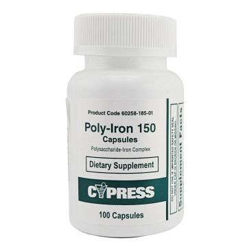Poly-Iron 150 mg 100 Capsules by Cypress