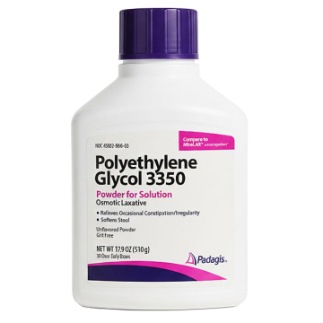 Polyethylene Glycol 3350 Osmotic Laxative Powder, Unflavored 17.9 oz 30 Daily Doses
