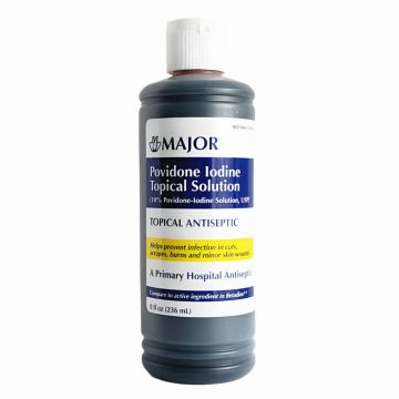 Povidone Iodine Topical Solution (Antiseptic) 8 fl oz by Major
