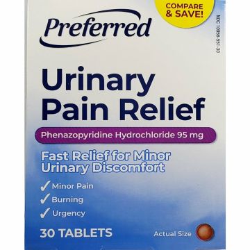 Preferred Urinary Pain Relief, 95 mg 30 Tablets Each (1 or 3 Pack) - 1 Pack