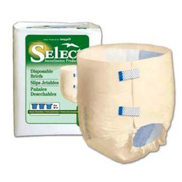 Select® Disposable Brief Extra-Small, 18" to 26" Waist - Case of 100