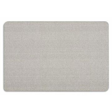Quartet Oval Office 3' x 2' Grey Fabric Bulletin Board - 7683G