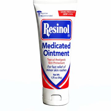 Resinol Medicated Skin Ointment with Resorcinol & Petrolatum 50 gram Tube