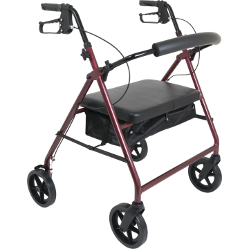 Bariatric Rollator with 8-inch Wheels - Blue