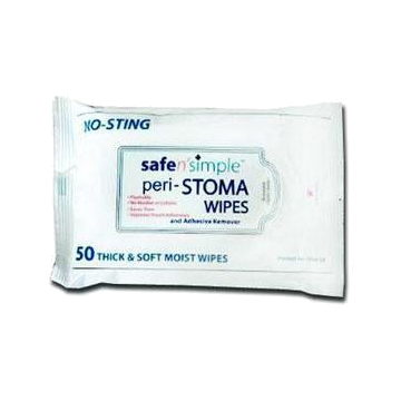 Peri-Stoma Adhesive Remover Wipes by Safe n' Simple