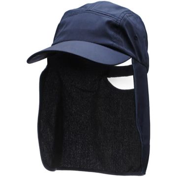 Lenoir Sun Flap Sports Cap Clinical Health Services - Blue w/ long sun flap