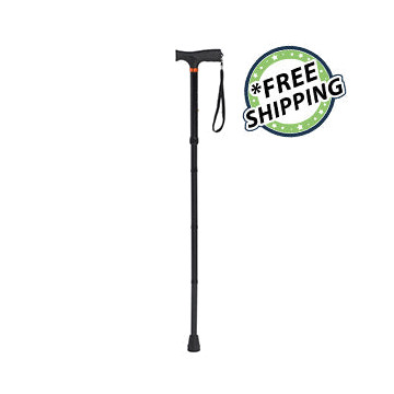 Drive Medical Soft Handle Folding Cane - Black