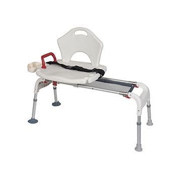 Folding Universal Sliding Transfer Bench by Drive Medical