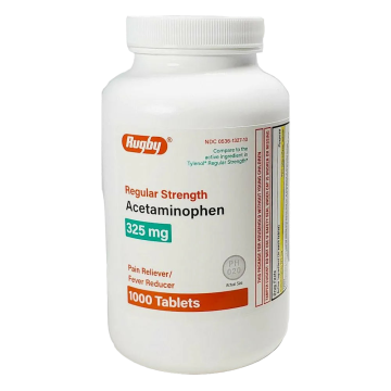 Acetaminophen 325 mg 1000 Tablets by Rugby