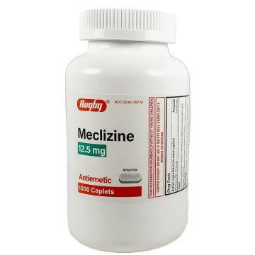 Meclizine 12.5 mg 1000 Caplets by Rugby