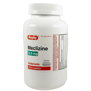Meclizine 12.5 mg 1000 Caplets by Rugby