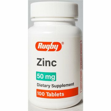 Zinc (Gluconate) 50 mg 100 Tablets by Rugby