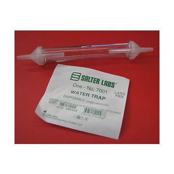 Water and Condensation Trap, Clear Body Construction by Salter Labs - Self-Sealing End Cap