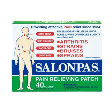 Salonpas External Pain Relief Patches, 40 Patches