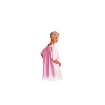 Snap Wrap Exam Gown Pink Without Cuff by Salk Inc