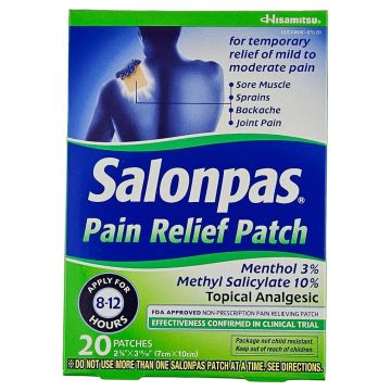 Salonpas Pain Relieving Patch, 20 Patches