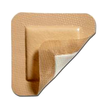 Mepilex® Self Adherent Soft Silicone Bordered Foam Dressing Square - Box of 5 - Box of 5 - 3 inch x 3 inch Square