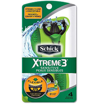 Schick Xtreme 3 Sensitive Peaux Sensibles Razors 4 Pack