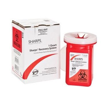Sharps Compliance Mail-Back Disposal System 1 Quart