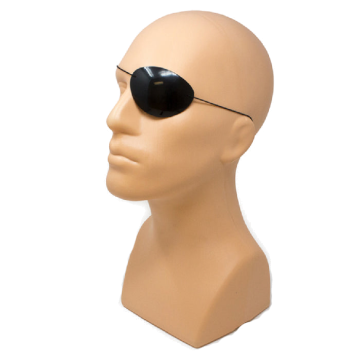 Bernell Plastic Eye Shields Black 12-Pack