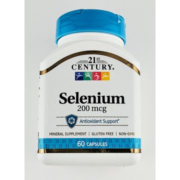 Selenium 200 mcg 60 Capsules by 21st Century