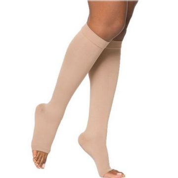 Select Comfort Calf-High Compression Stockings by Sigvaris - Pair - 20-30, Large Long, Open, Crispa
