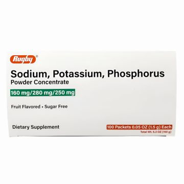 Sodium, Potassium, Phosphorus (Sugar Free) 100 Packets by Rugby