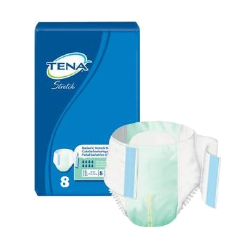 TENA Stretch Bariatric Brief, 3XL 64 to 95 Inches by SCA Personal Care - Bag of 8