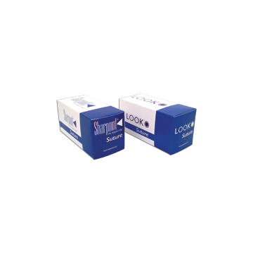 Black Mono Nylon Suture - - 1291B 4-0 Black Mono Nylon Suture, 18 inch/45Cm, C3, 13Mm 3/8 Circle.
