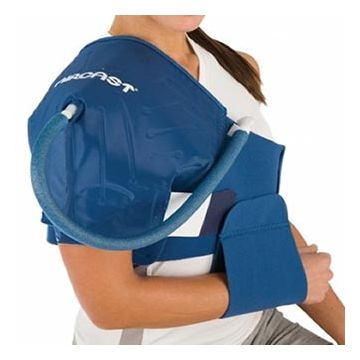 Aircast Cryo/Cuff Shoulder by DJ Orthopedics - Shoulder with Long Strap and Cooler.