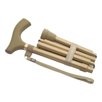 Switch Sticks® Gold Folding Cane