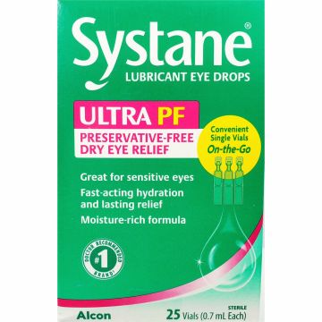Systane Lubricant Eye Drops, 25 (Single Use) Vials