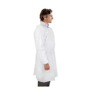 Lab Isolation Gown Tie Back Closure Knit Cuffs - Package of 10 - Regular