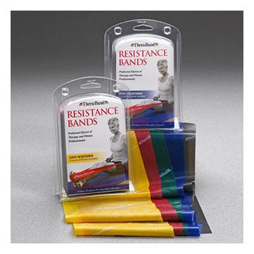 Thera-Band Exercise Tubing Refill Kit - Heavy - Includes one black 5 inch tube and one blue 5 inch tube