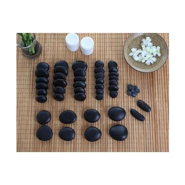 50 Piece Hot Stone Set with DVD & Manual by TH Stone