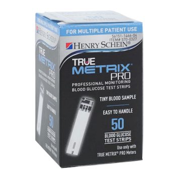 True Metrix Pro Blood Glucose Test Strips by Henry Schein 50 Count