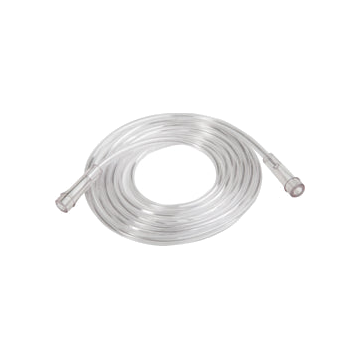 Six-Channel Crush-Resistant Oxygen Tubing, Clear, 50' - 20/Case