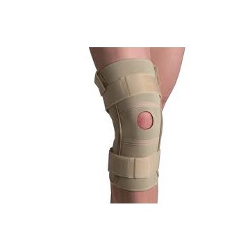 Range of Motion Hinged Knee Brace Beige by Thermoskin - 2X-Large, 20 inch-21-3/4 inch