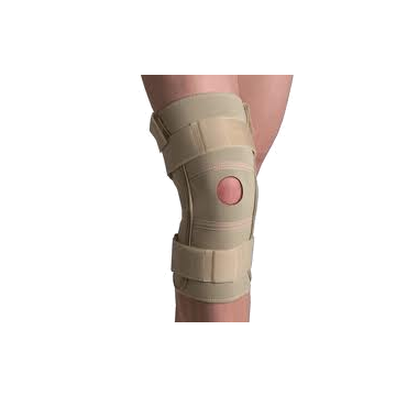 Range of Motion Hinged Knee Brace Beige by Thermoskin - 2X-Large, 20 inch-21-3/4 inch