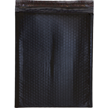 10 x 13 Bubble Mailer with Peel & Seal - Black 80lb