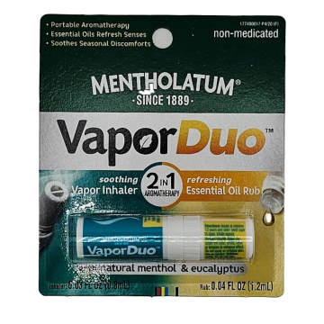 Vapor Duo Inhaler with Essential Oil Rub by Mentholatum
