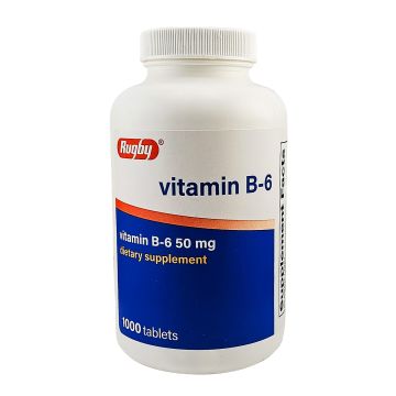 Vitamin B-6, 50 mg 1000 Tablets by Rugby