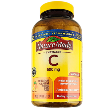 Vitamin C, 500 mg 150 Chewable Tablets by Nature Made