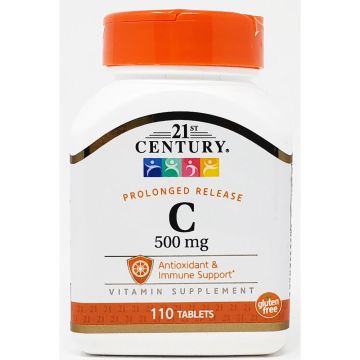 Vitamin C 500 mg (Prolonged Release) 110 Tablets by 21st Century