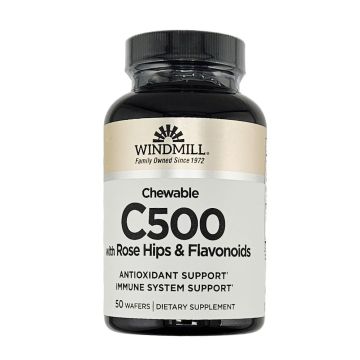 Vitamin C-500 mg with Rose Hips 50 Wafers by Windmill
