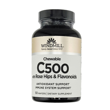 Vitamin C-500 mg with Rose Hips 50 Wafers by Windmill