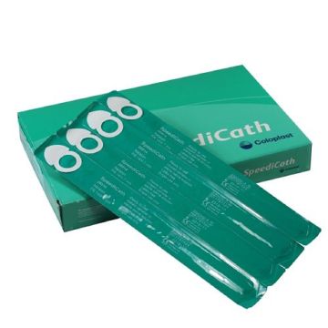 Speedicath Male Intermittent Catheter, Straight Tip by Coloplast - Singles - Singles, 8Fr, 14 inch L
